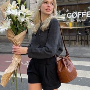 Sezane | Sweaters | Sezane Betty Cardigan Charcoal Grey | Poshmark